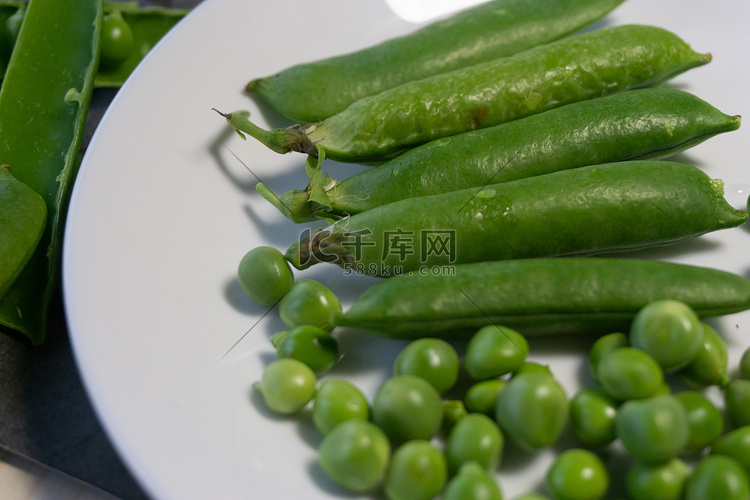 豌豆意面甘蓝绿色餐美食食面食黄