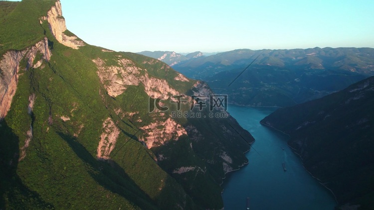 航拍壮丽三峡自然风光祖国大好河