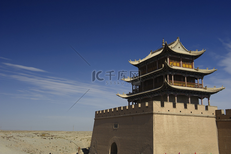 嘉峪关传递塔在甘肃、 中国的戈