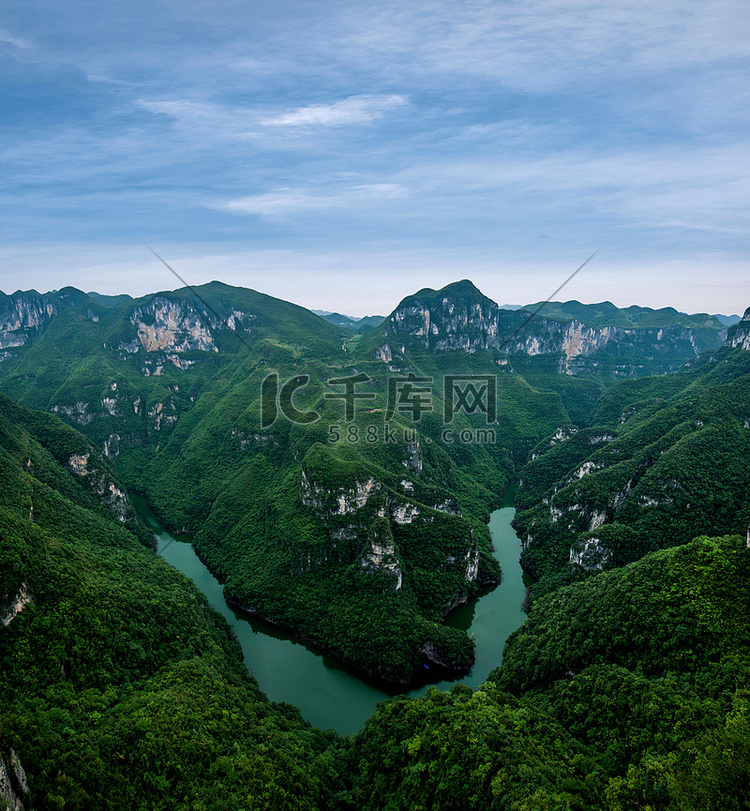 重庆云阳龙滩国家地质公园深山峡