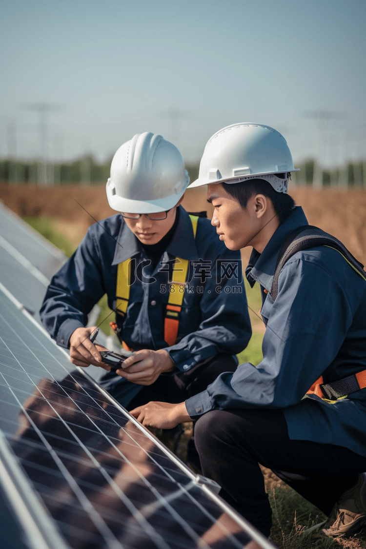 新能源清洁能源太阳能光伏板电池