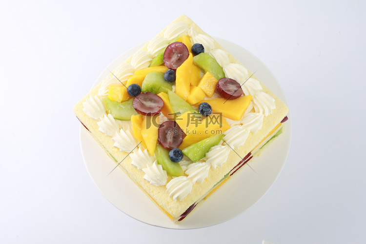 蛋糕糕点生日夹心芒果精致甜品鲜