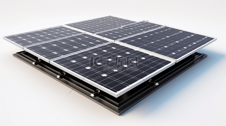新能源光伏太阳能发电站摄影图