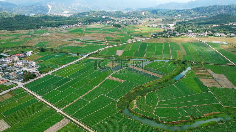 航拍农产品种植基地