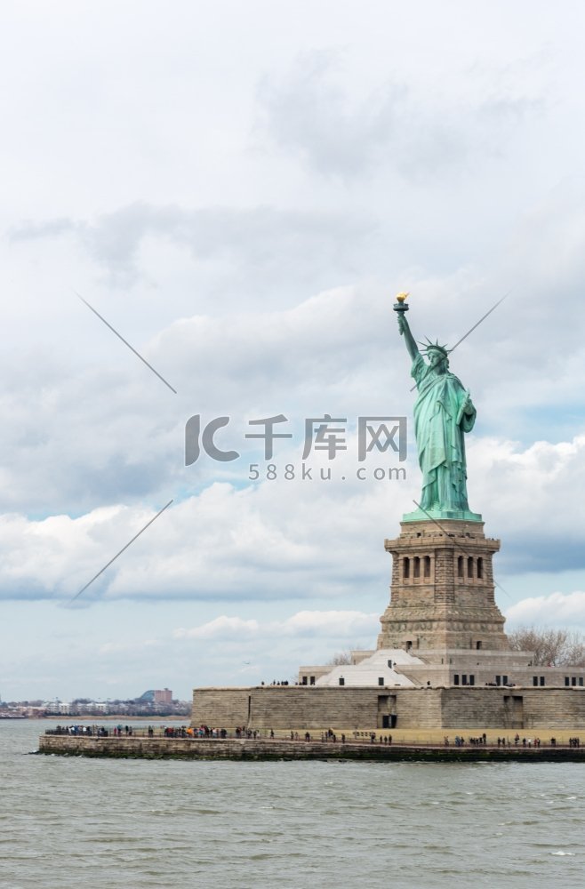 美国纽约市的自由女神像