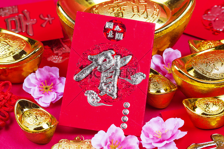 中国农历新年的节日装饰，李安战