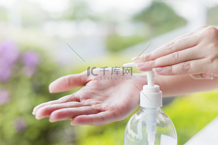 女用洗手手用清洁剂凝胶泵分配器