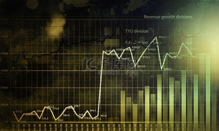 商业数字背景数字背景与信息图表