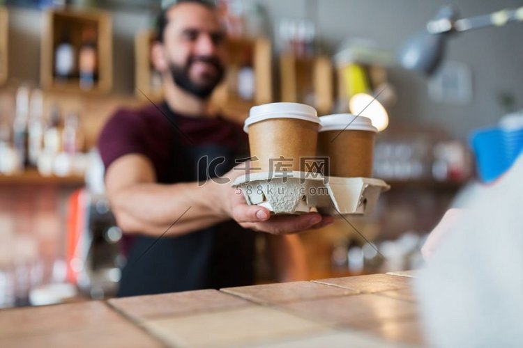 小企业、人和服务理念-咖啡店为