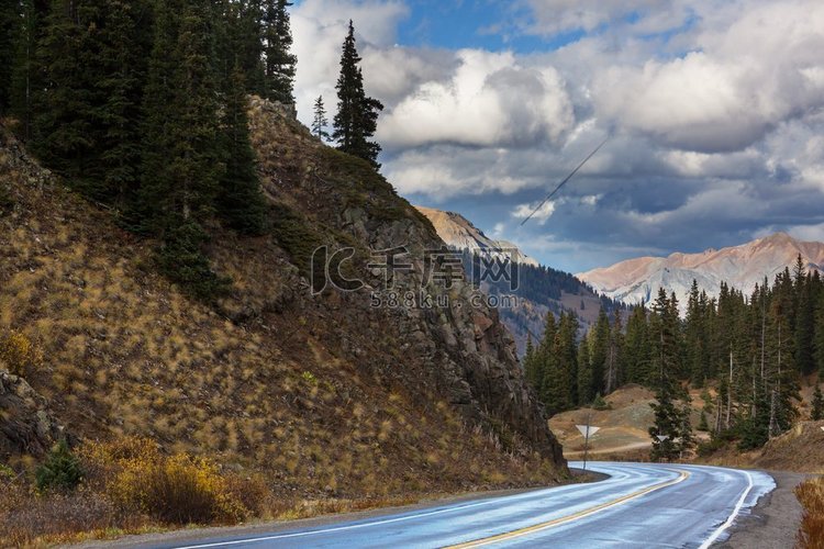 美国科罗拉多州落基山脉的山脉景