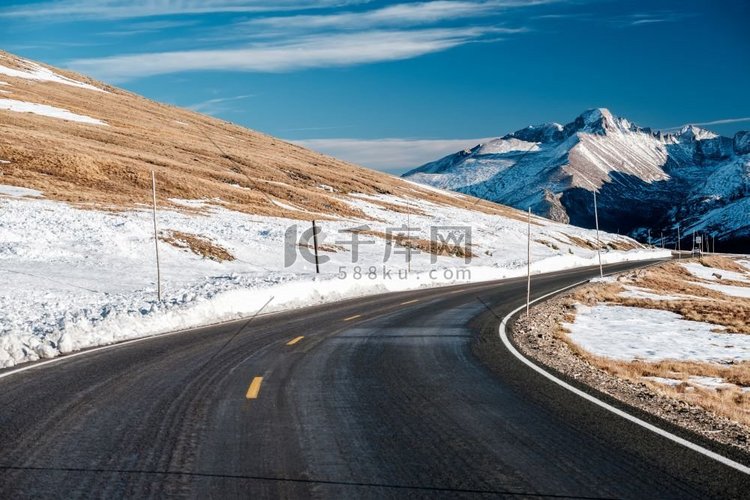 冻土带，道路，风景，冬天