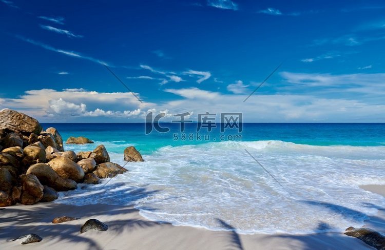 马赫塞舌尔美丽的Carana海