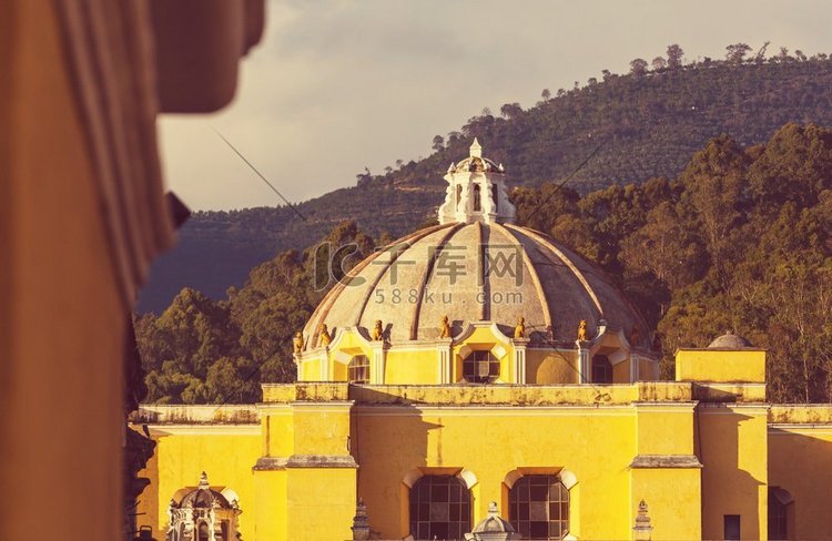 中美洲危地马拉安提瓜古城的殖民
