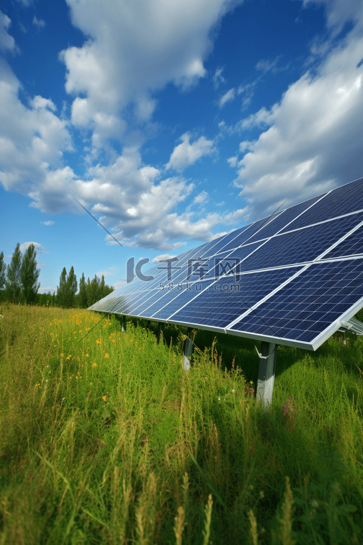 太阳能光伏板新能源清洁能源发电