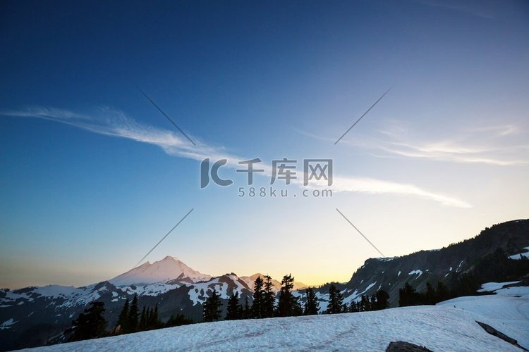 贝克山地区。Mt.Mt.贝克娱