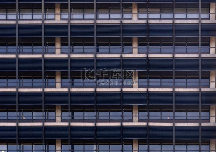 城市抽象--商务中心办公楼的窗
