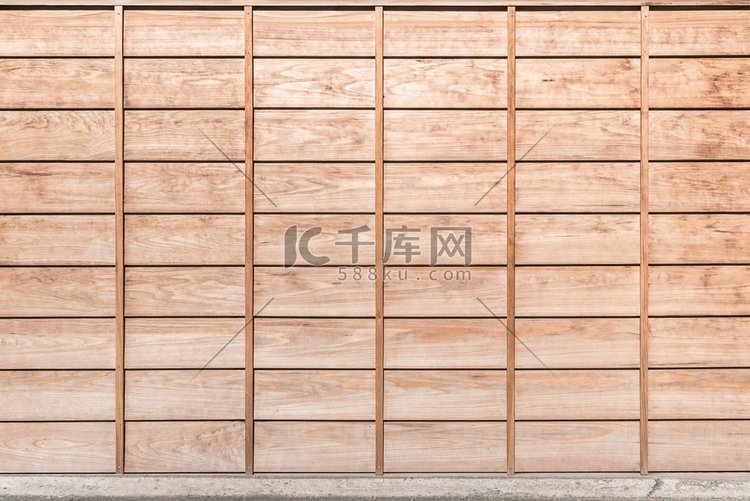 日本风格木面板墙使用作为背景