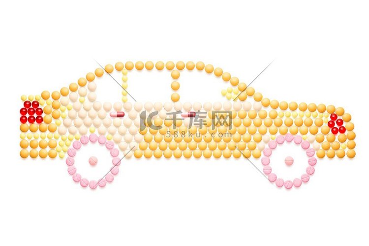 创造性的医学和保健概念由药丸制