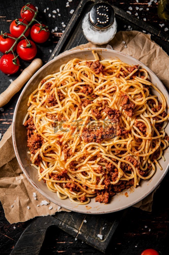 意大利面、西红柿、晚餐、食物