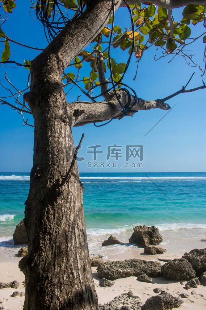 美丽的夏日海滩景色照片美丽的夏