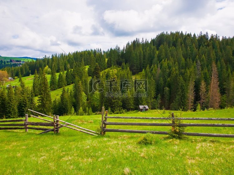  风景，自然，山，绿色