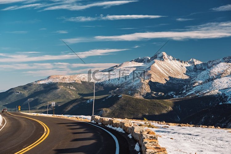  苔原，道路，风景，曲线