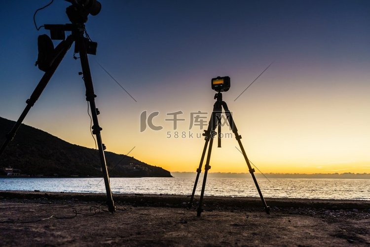 专业相机拍摄希腊伯罗奔尼撒海面