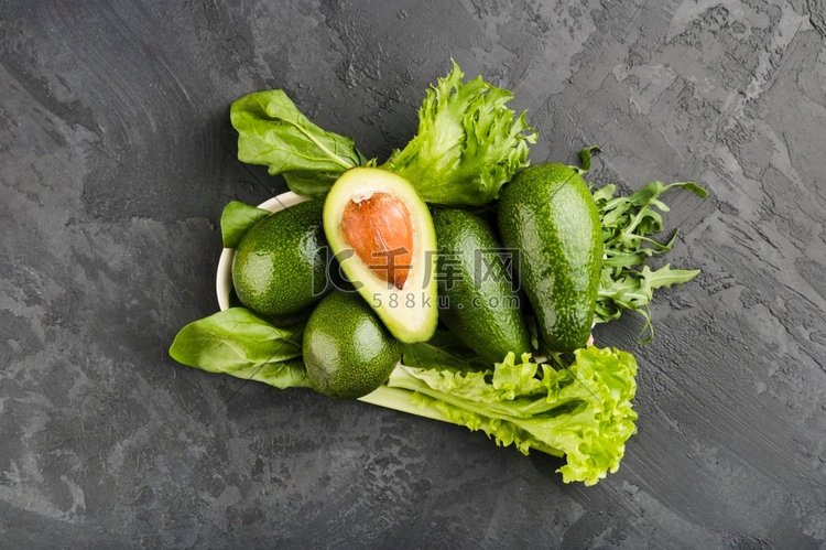 平铺组合物健康蔬菜
