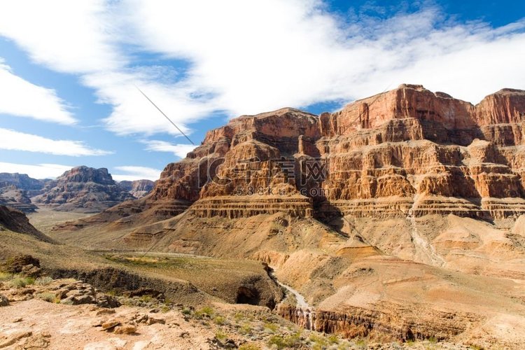 景观和自然概念—大峡谷悬崖和沙