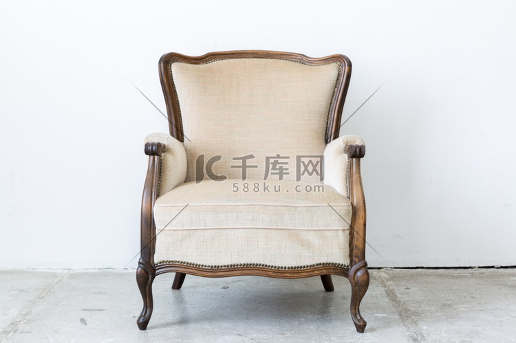 白色复古古典法比尔式座椅