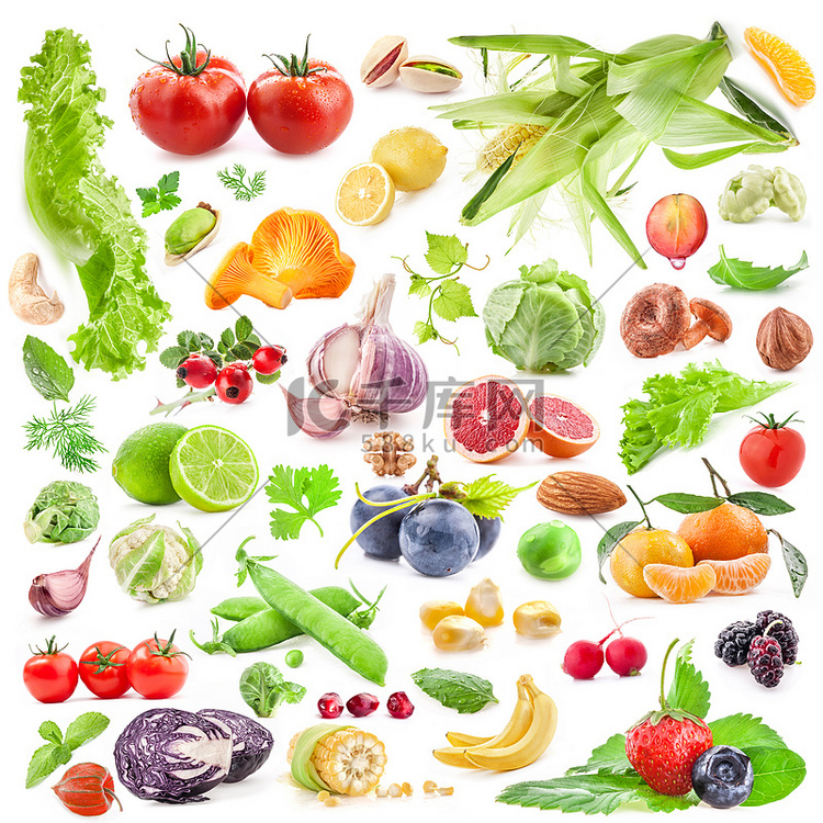 水果和蔬菜的大集合