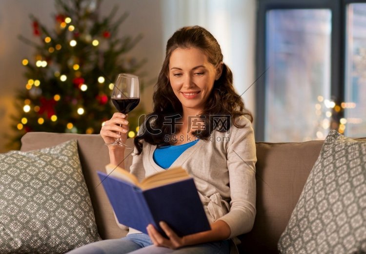  阅读，葡萄酒，饮酒，玻璃