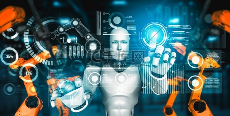 未来主义、计算机、机器人、电子