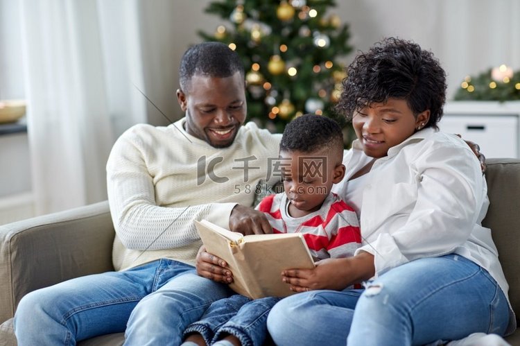 父亲，儿子，孩子，圣诞节