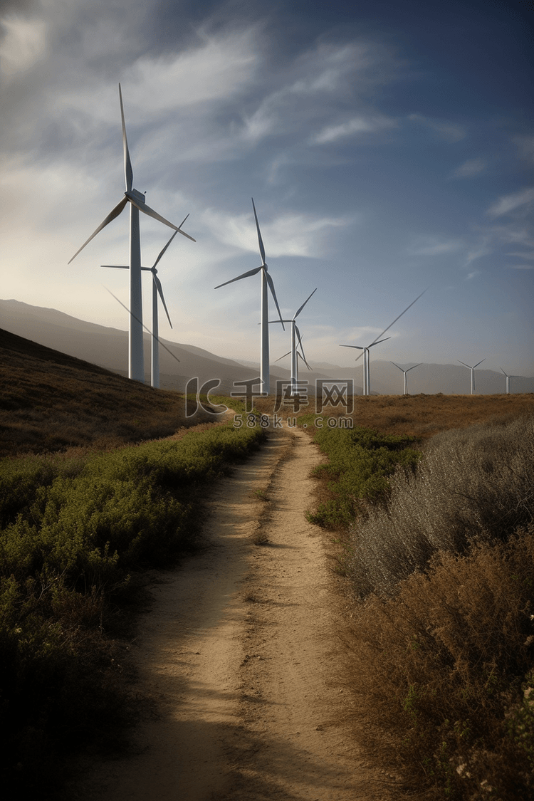 新能源大风车发电场景1