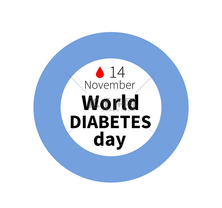 世界糖尿病日，11 月 14 日横幅