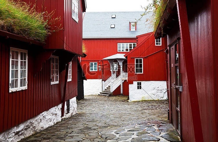 挪威卑尔根的街道