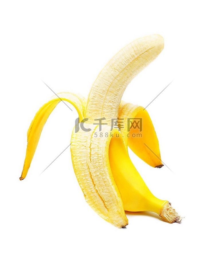 隔离打开的香蕉