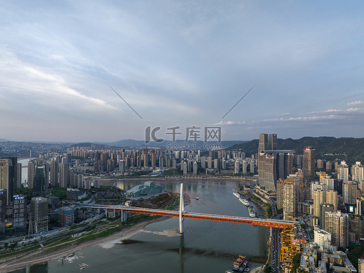 重庆大桥航拍图