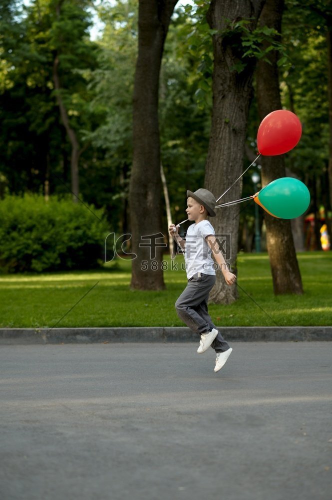  快乐，气球，爱，绿色