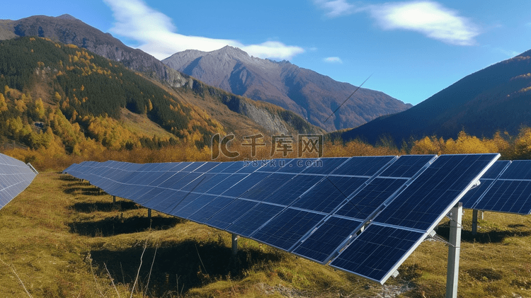 新能源清洁能源光伏板太阳能发电