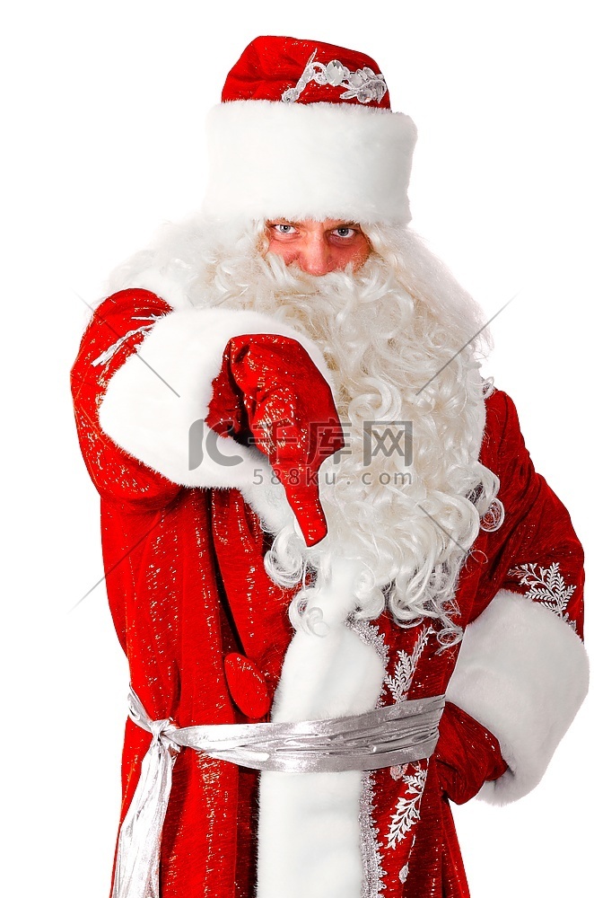 圣诞老人对白人表现出孤立的不满