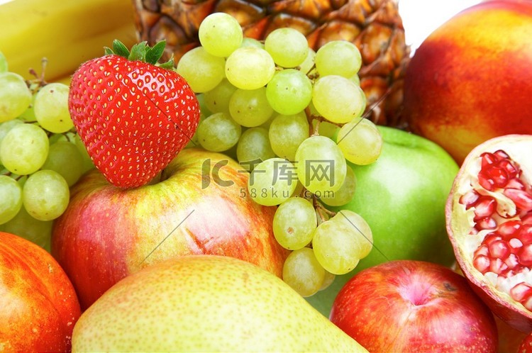 成熟的新鲜水果味。有益健康的食