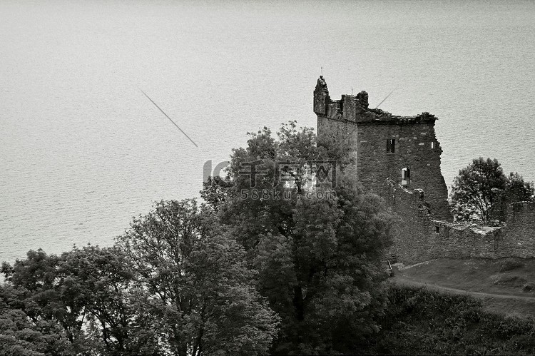 苏格兰高地，尼斯湖，厄夸特城堡