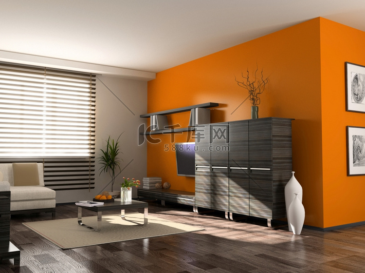 现代室内设计（私人公寓3d效果