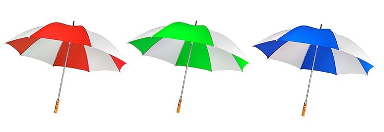 伞从雨或太阳在一个白色背景 