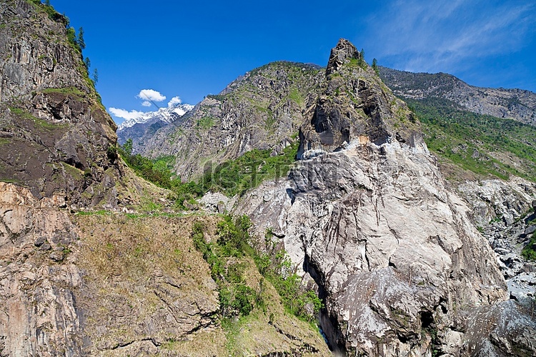 尼泊尔安纳普尔纳地区喜马拉雅山