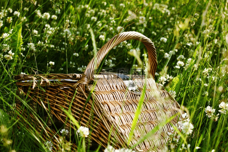 绿草野餐篮