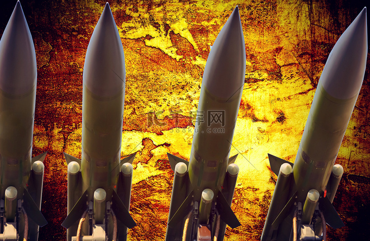 防空导弹抽象 grunge 戏剧性的照片