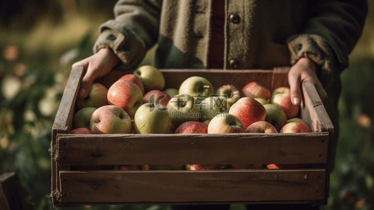 果园里的苹果摄影图